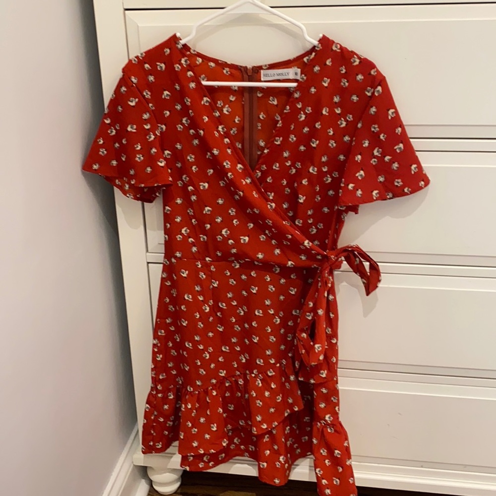 Hello molly floral wrap dress